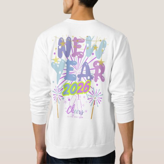 Neujahr Sweatshirt (Rückseite)