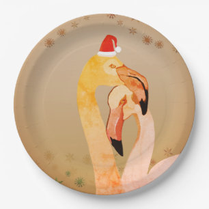 Neujahr Teller aus Papier 18 cm