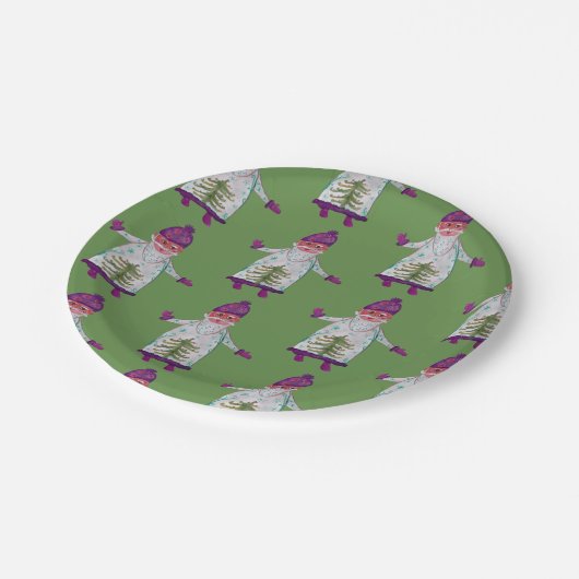 Neujahr: Teller von Custom Santa Claus (Schrägansicht)