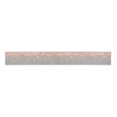 Neujahr Tropfen Royal Rose Gold Grau Spark Ripsband (Vorderseite)