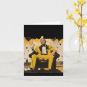Neujahr Trump 2025 Karte (Gelbe Blume)