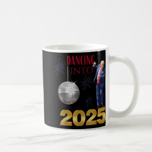 Neujahr: Trump tanzt in 2025 Party Funny Count Kaffeetasse