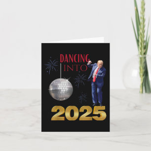 Neujahr: Trump tanzt in 2025 Party Funny Count Karte