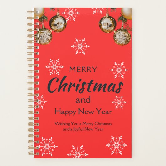 Neujahr und Weihnachtsplaner Planer (Vorderseite)