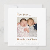 Neujahr Verdoppelung der Chef Twins Ankündigung Go (Vorderseite)