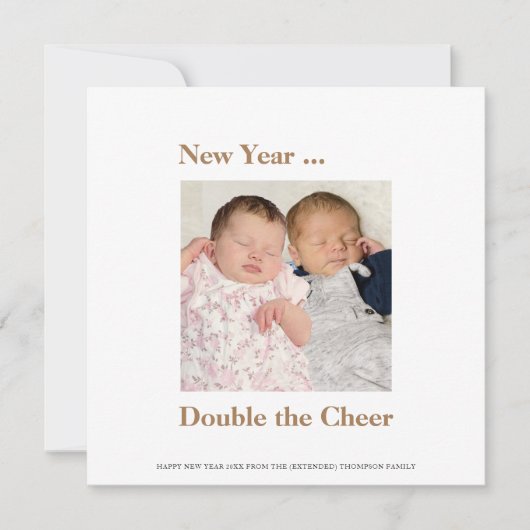 Neujahr Verdoppelung der Chef Twins Ankündigung Go (Vorderseite)