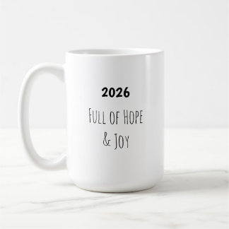 Neujahr 🥂 Voller Hoffnung & Freude Tasse