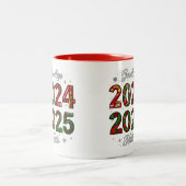 Neujahr Wasserflaschen Zweifarbige Tasse (Mittel)