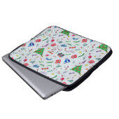 Neujahr Weihnachten Winter Laptopschutzhülle (Vorne Knopf)