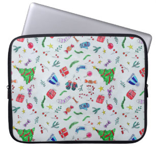 Neujahr Weihnachten Winter Laptopschutzhülle