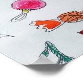 Neujahr Weihnachten Winter Poster (Ecke)