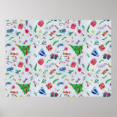 Neujahr Weihnachten Winter Poster (Vorne)