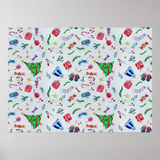 Neujahr Weihnachten Winter Poster (Vorne)