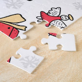 Neujahr: Weihnachtsfeiertag Muster. Puzzle (Seite)