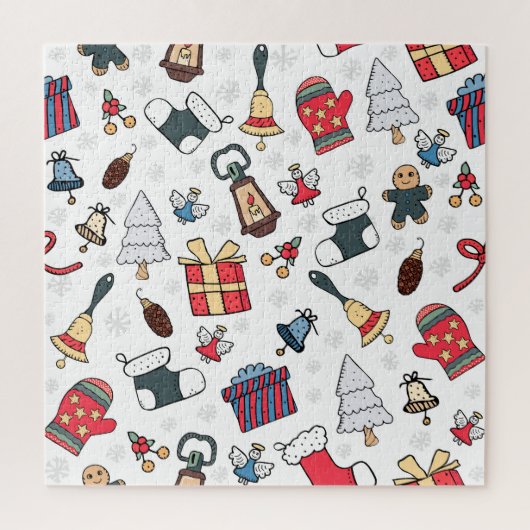 Neujahr: Weihnachtsfeiertag Muster. Puzzle (Vertikal)