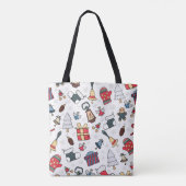 Neujahr: Weihnachtsfeiertag Muster. Tasche (Rückseite)