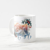 Neujahr Winter Foto in Blue Style Kaffeetasse (Vorderseite Links)