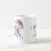 Neujahr Winter Foto in Blue Style Kaffeetasse (Mittel)