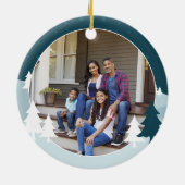 Neujahr Zuhause Red Retro Car Foto Sake Keramik Ornament (Hinten)