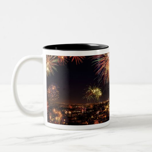Neujahr Zweifarbige Tasse (Links)