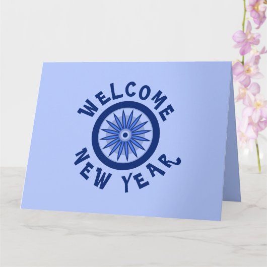 NEUJAHRE FÜR JEDEN KARTE (Orchidee)