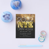 NEUJAHRE MIT MODERNEN GOLD-FIREWORKS IM NEUEN PART FLYER (Einzeln)