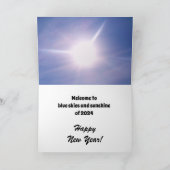 NEUJAHRESkarte Feiertagskarte (Innenseite)