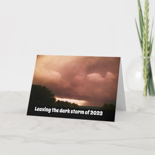 NEUJAHRESkarte Feiertagskarte (Vorderseite)