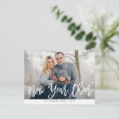 NEUJAHRESKÄSE | Grußkarte Postkarte (Stehend Vorderseite)