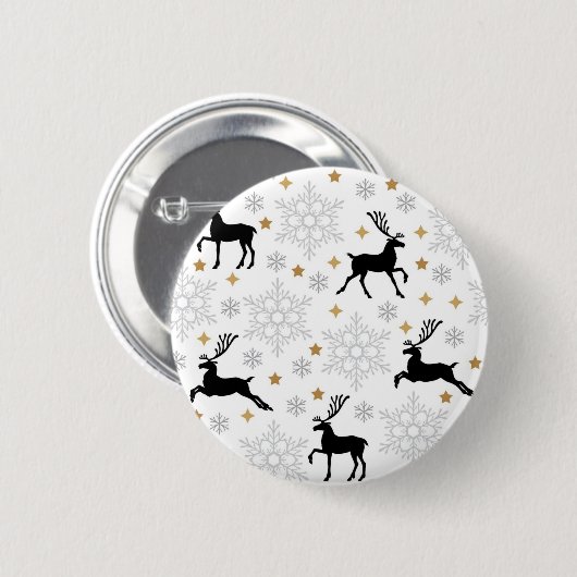Neujahresmuster Button (Vorne & Hinten)