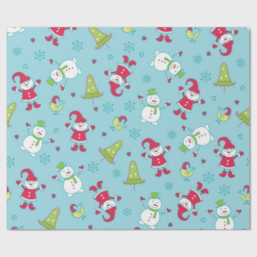 Neujahresmuster Geschenkpapier (Flach)