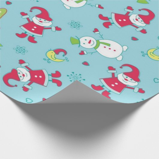 Neujahresmuster Geschenkpapier (Ecke)