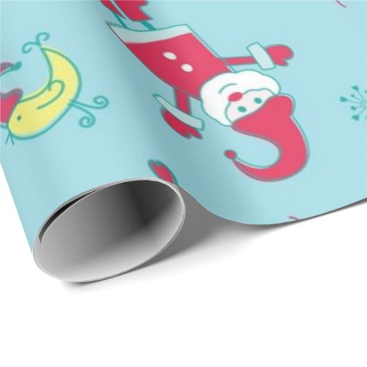 Neujahresmuster Geschenkpapier (Rolleneckpunkt)