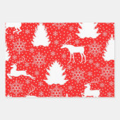 Neujahresmuster Geschenkpapier Set (Vorderseite)