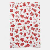 Neujahresmuster Geschirrtuch (Vertikal)