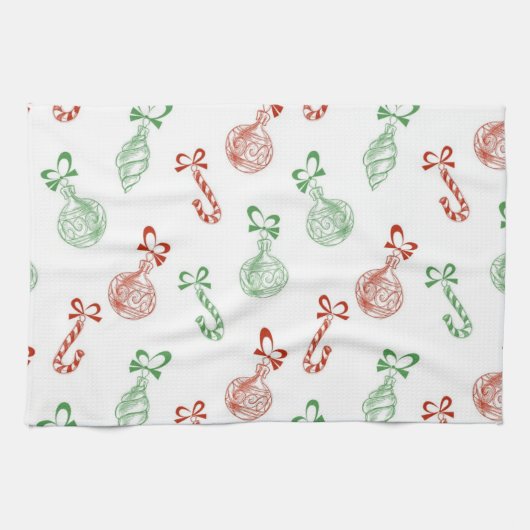 Neujahresmuster Geschirrtuch (Horizontal)