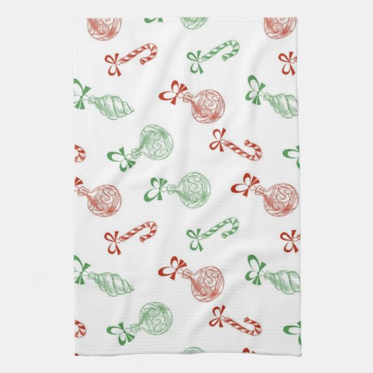 Neujahresmuster Geschirrtuch (Vertikal)