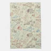 Neujahresmuster Geschirrtuch (Vertikal)