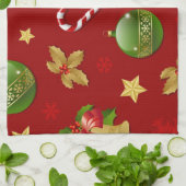 Neujahresmuster Geschirrtuch (Gefaltet)