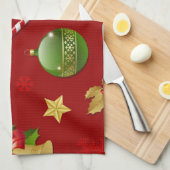 Neujahresmuster Geschirrtuch (Viertel Falte)