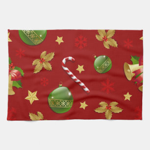 Neujahresmuster Geschirrtuch