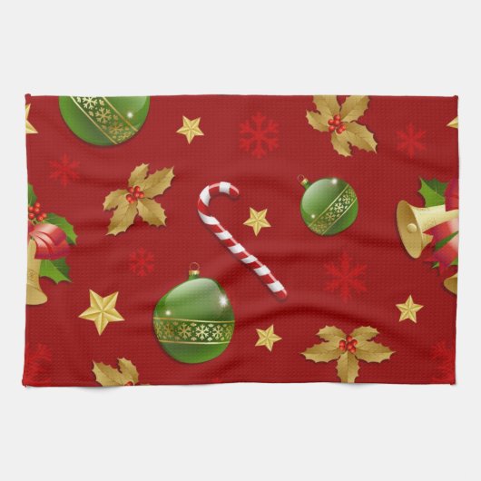 Neujahresmuster Geschirrtuch (Horizontal)