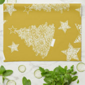 Neujahresmuster Geschirrtuch (Gefaltet)