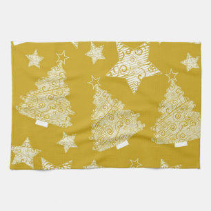 Neujahresmuster Geschirrtuch