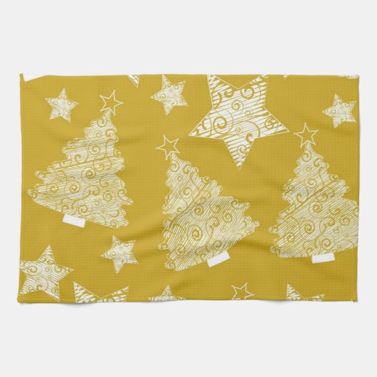 Neujahresmuster Geschirrtuch (Horizontal)