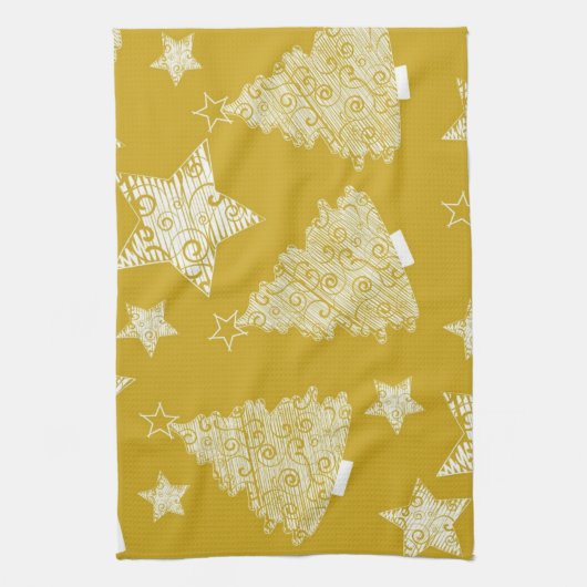 Neujahresmuster Geschirrtuch (Vertikal)
