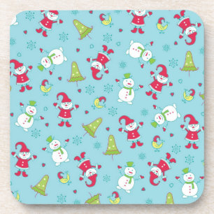 Neujahresmuster Getränkeuntersetzer