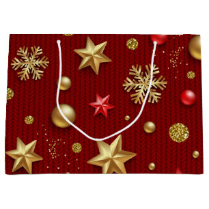 Neujahresmuster Große Geschenktüte