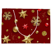 Neujahresmuster Große Geschenktüte (Rückseite)