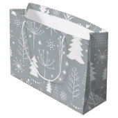 Neujahresmuster Große Geschenktüte (Rückseite Schrägansicht)